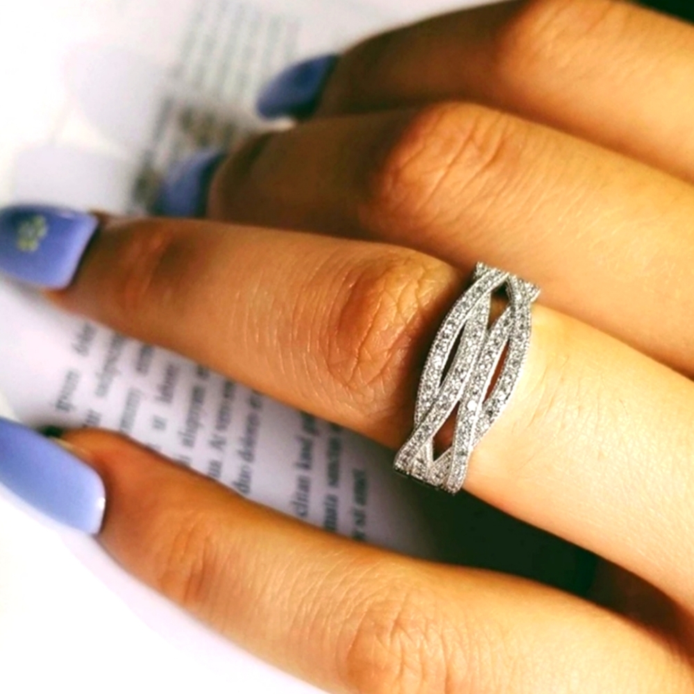 💯 NEW ETERNITY 925 STERLING SILVER RING - Free Shipping